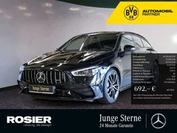 Schwarz / kosmosschwarz (metallic) Gebraucht 2024 Mercedes CLA35 AMG Shooting Brake AMG Kombi | 46.290 € (Fairer Preis)