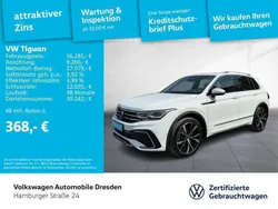 Pure white Gebraucht 2020 VW Tiguan R-line SUV | 36.285 € (Fairer Preis)