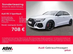 Gletscherweiß metallic Gebraucht 2024 Audi RS3 Sportback Ambiente Kleinwagen | 56.790 € (Guter Preis)