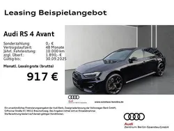 Schwarz Neu 2024 Audi RS4 Performance Kombi | 89.887 € (Superpreis)
