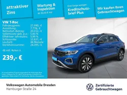 Ravennablau metallic schwarz Gebraucht 2024 VW T-Roc Move SUV | 27.990 € (Guter Preis)