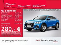Blau Gebraucht 2022 Audi Q3 Sportback S-Line SUV | 30.381 € (Guter Preis)