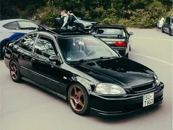 Schwarz Gebraucht 1999 Honda Civic Coupé | 7.000 €