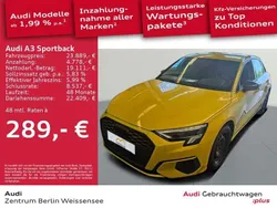 Gelb Gebraucht 2021 Audi A3 Sportback Design Limousine | 23.889 € (Guter Preis)