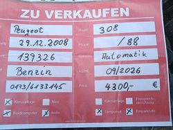 Silber Gebraucht 2008 Peugeot 308 Sport Kombi | 4.300 € (Etwas zu teuer)