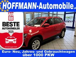 Velvetrotmet. (metallic) Gebraucht 2024 Skoda Karoq Selection SUV | 25.950 € (Guter Preis)