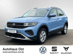 Clear blue metallic (blau) Gebraucht 2024 VW T-Cross Life SUV | 22.680 € (Etwas zu teuer)
