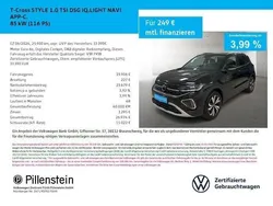Deep black perleffekt Gebraucht 2024 VW T-Cross Style SUV | 23.906 € (Fairer Preis)