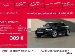 0e mythosschwarz metallic Gebraucht 2024 Audi A3 S-Line Limousine | 34.450 €