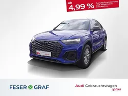 Ultrablau metallic Gebraucht 2024 Audi Q5 Sportback S-Line SUV | 54.480 € (Teuer)