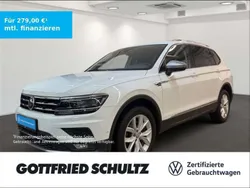 Pure white Gebraucht 2021 VW Tiguan Allspace Highline SUV | 32.980 € (Fairer Preis)