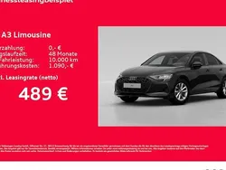 Schwarz Neu 2025 Audi A3 Ambiente Limousine | 44.576 € (Teuer)