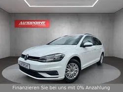 Pure white Gebraucht 2019 VW Golf VII Trendline Kombi | 15.850 € (Fairer Preis)