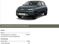 Blau Neu 2025 Dacia Spring Extreme Kleinwagen | 16.300 € (Superpreis)