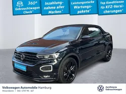2t deep black perleffekt (metallic) Gebraucht 2021 VW T-Roc Cabriolet R-line Cabrio | 24.890 € (Fairer Preis)