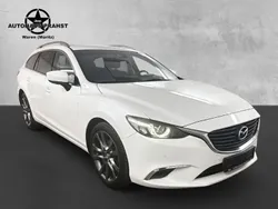 White metallic Gebraucht 2017 Mazda 6 Sports-Line Kombi | 17.800 € (Etwas zu teuer)