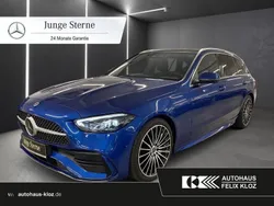 Lack spektralblau Gebraucht 2024 Mercedes C300 AMG Kombi | 51.700 € (Teuer)