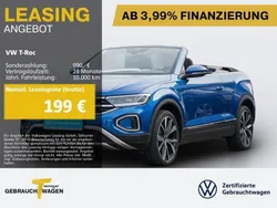 Ravennablau metallic Gebraucht 2024 VW T-Roc Cabriolet Style Cabrio | 27.370 € (Guter Preis)