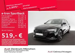Mythosschwarz metallic Gebraucht 2022 Audi e-tron S-Line SUV | 43.774 € (Etwas zu teuer)