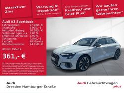 Weiß Gebraucht 2021 Audi A3 Sportback Advanced Kleinwagen | 27.980 € (Teuer)