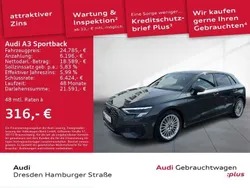 Grau Gebraucht 2021 Audi A3 Sportback Advanced Limousine | 24.785 € (Fairer Preis)