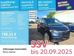 Blau Gebraucht 2022 VW Multivan Life Van / Kleinbus | 46.492 € (Fairer Preis)