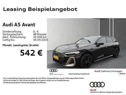 Schwarz Neu 2025 Audi A5 S-Line Coupé | 50.880 € (Guter Preis)