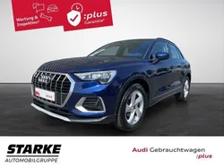 Blau (navarrablau metallic) Gebraucht 2024 Audi Q3 Advanced SUV | 38.450 € (Guter Preis)