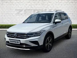 Oryxweiß perlmutteffekt Gebraucht 2021 VW Tiguan Elegance SUV | 31.925 € (Teuer)