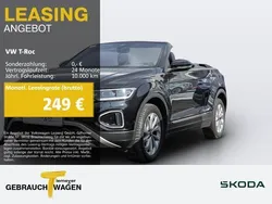Schwarz Gebraucht 2024 VW T-Roc Cabriolet Style Cabrio | 25.990 € (Guter Preis)