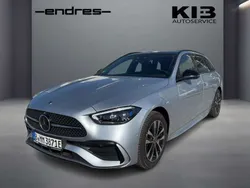 High tech silber metalliclack Gebraucht 2023 Mercedes C300e AMG line Kombi | 41.490 € (Fairer Preis)