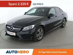 Obsidianschwarz Gebraucht 2018 Mercedes C400 AMG line Limousine | 30.670 € (Guter Preis)