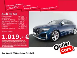 Galaxisblau metallic Gebraucht 2020 Audi RS Q8 Ambiente SUV | 86.044 € (Guter Preis)