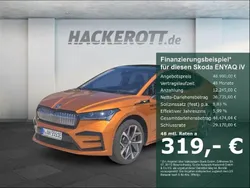 Orange Gebraucht 2024 Skoda Enyaq iV RS SUV | 48.980 € (Teuer)