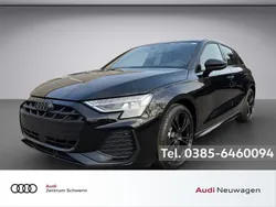 Black metallic Neu 2025 Audi A3 Sportback S-Line Limousine | 56.350 €