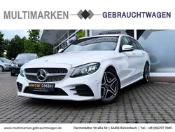 Weiss Gebraucht 2019 Mercedes C300 AMG line Kombi | 25.990 € (Fairer Preis)