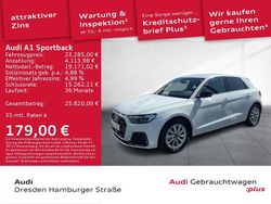 Gletscherweiß metallic/mythosschwarz metallic Gebraucht 2024 Audi A1 Sportback Advanced Plus Kleinwagen | 26.990 € (Teuer)