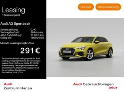 Gelb Gebraucht 2024 Audi A3 Sportback e-tron S-Line Limousine | 35.999 € (Teuer)