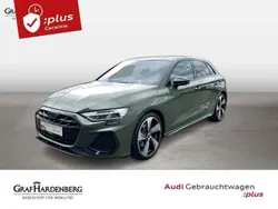 Distriktgrün metallic Gebraucht 2024 Audi A3 Sportback S-Line Limousine | 38.444 € (Fairer Preis)