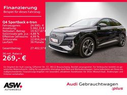 Mythosschwarz metallic Gebraucht 2022 Audi Q4 Sportback e-tron S-Line SUV | 24.990 € (Superpreis)