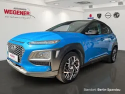 Blue lagoon / phantom black / mic Gebraucht 2020 Hyundai Kona Premium SUV | 17.990 € (Fairer Preis)