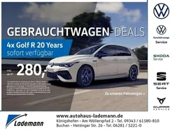 Pure white Gebraucht 2024 VW Golf VIII R Limousine | 42.829 € (Guter Preis)