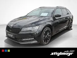 Schwarz Gebraucht 2021 Skoda Superb SportLine Kombi | 36.440 € (Etwas zu teuer)