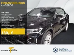 Schwarz Gebraucht 2024 VW T-Roc Cabriolet Style Cabrio | 25.360 € (Superpreis)