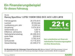 Grau Gebraucht 2021 Skoda Karoq SportLine SUV | 25.370 € (Fairer Preis)