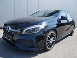Nachtschwarz unilack Gebraucht 2018 Mercedes A180 AMG line Limousine | 18.550 € (Guter Preis)