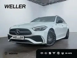 Polar white Gebraucht 2023 Mercedes C300 AMG line Kombi | 43.490 € (Fairer Preis)