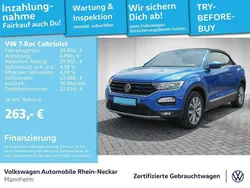 Ravennablau metallic Gebraucht 2021 VW T-Roc Cabriolet Style Cabrio | 24.892 € (Guter Preis)
