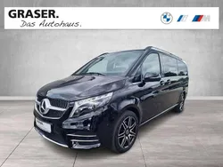 Obsidianschwarz metallic Gebraucht 2024 Mercedes V300 AMG line Van / Kleinbus | 74.900 € (Superpreis)