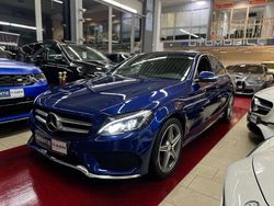 Blau Gebraucht 2014 Mercedes C220 AMG line Limousine | 19.999 € (Teuer)